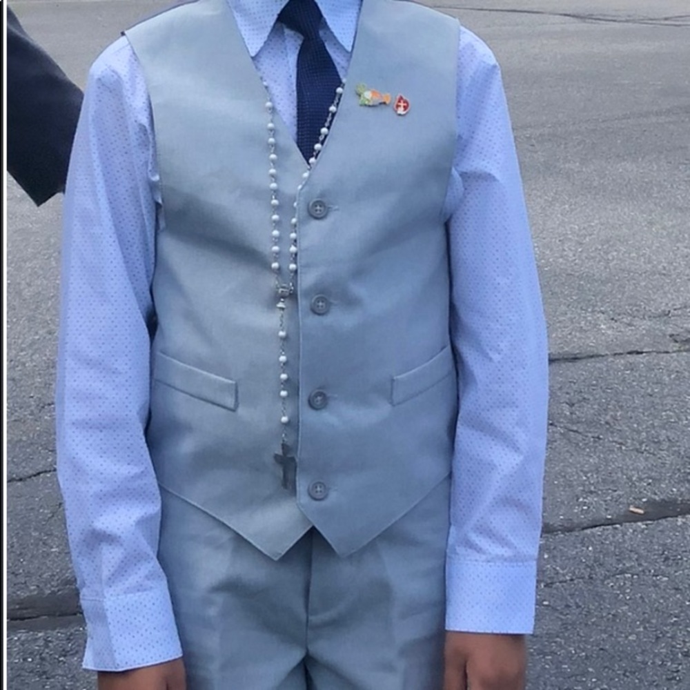 New three piece dress boy suit